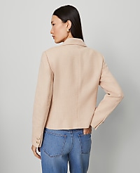 The Petite Military Blazer Jacket in Tweed carousel Product Image 2