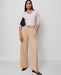 The Petite Belted Wide-Leg Pant carousel Product Image 2