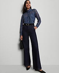 Ruffle Collar Lace Blouse carousel Product Image 4