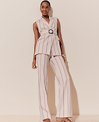 The Jayne Trouser in Pinstripe carousel Product Image 4