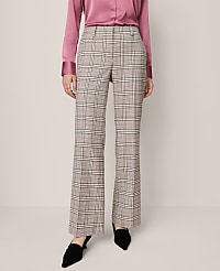 The Petite Jayne Trouser in Plaid - Curvy Fit carousel Product Image 1