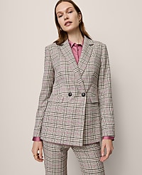 The Petite Crosby Blazer in Plaid carousel Product Image 2