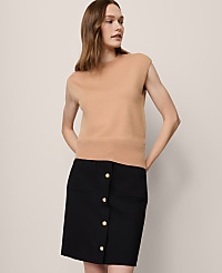Refined Mock Neck Sweater Shell carousel Product Image 1