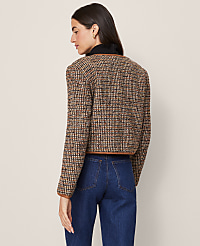 Petite Weekend Tweed Crew Neck Jacket carousel Product Image 3