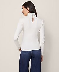 Weekend Ruffle Mock Neck Top carousel Product Image 2