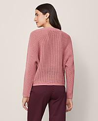 Petite Weekend Open Stitch Scalloped Sweater carousel Product Image 2