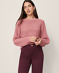 Petite Weekend Open Stitch Scalloped Sweater carousel Product Image 3