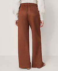 Petite Weekend Easy Wide-Leg Pant in Faux Suede carousel Product Image 3