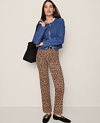 Weekend High Rise Corduroy Pant in Animal Print carousel Product Image 2