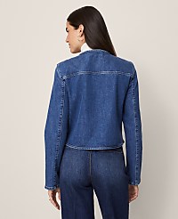 Weekend Crew Neck Denim Jacket carousel Product Image 2
