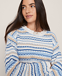 Weekend Striped Mixed Stitch Sweater carousel Product Image 3