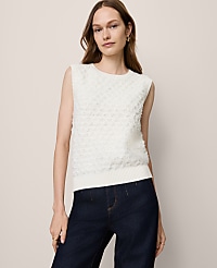 Petite Tweed Sweater Shell carousel Product Image 1