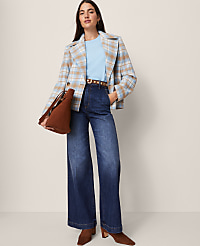 Weekend Plaid Short Trench Coat carousel Product Image 4