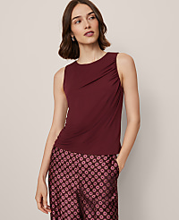 Draped Sleeveless Top carousel Product Image 1