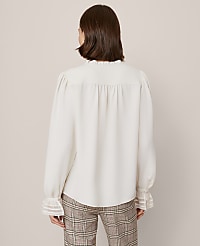 Ruffle Neck Blouse carousel Product Image 2
