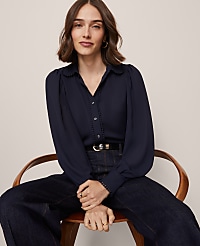 Bobble Trim Collared Shirt carousel Product Image 3