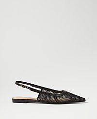 Mesh Nip Toe Slingback Flat carousel Product Image 1