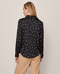 Petite Satin Modern Shirt carousel Product Image 2