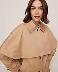 Removable Cape Trench Coat carousel Product Image 4