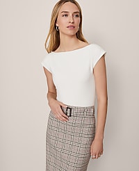 Sleeveless Boatneck Top carousel Product Image 1