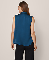 Shirred Yoke Sleeveless Shirt carousel Product Image 2