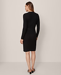 Belted Cable Sweater Dress carousel Product Image 2