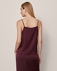 Petite Lace Trim V-Neck Tank Top carousel Product Image 3