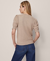 Weekend Ruched Sweater Tee carousel Product Image 2