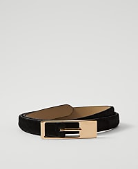 Calf Hair Rectangle Buckle Belt carousel Product Image 1
