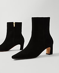 Suede Skinny Heel Bootie carousel Product Image 2