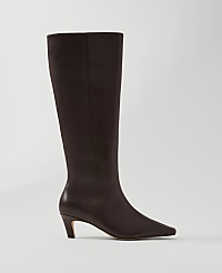 Skinny Heel Leather Tall Boot carousel Product Image 1