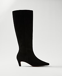 Skinny Heel Suede Tall Boot carousel Product Image 1