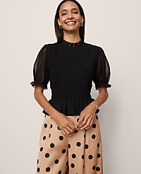 Smocked Ruffled Top carousel Product Image 1