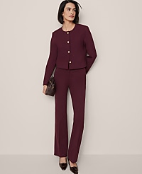 The Petite Crew Neck Jacket in Ponte carousel Product Image 3