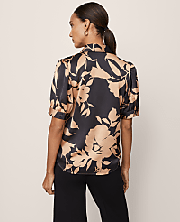 Floral Satin Blouse carousel Product Image 2