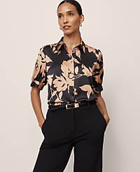Floral Satin Blouse carousel Product Image 1