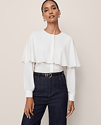 Capelet Overlay Blouse carousel Product Image 1