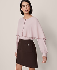 Capelet Overlay Blouse carousel Product Image 2