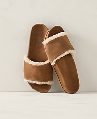 Haven Well Within Suede and Sherpa Molded Slide carousel Product Image 1