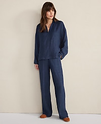 Haven Well Within Linen Straight Leg Pants carousel Product Image 3