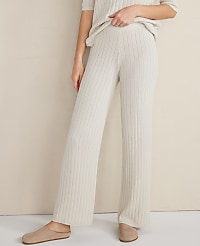 Haven Well Within Organic Cotton Ribbed Straight Leg Pants carousel Product Image 1