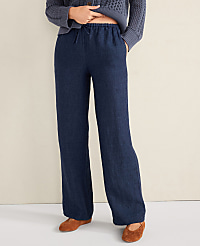 Haven Well Within Linen Straight Leg Pants carousel Product Image 1