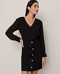 Petite V-Neck Popover carousel Product Image 1
