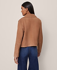 Studio Collection Suede Collared Jacket carousel Product Image 3