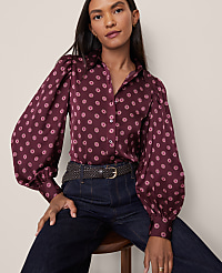 Geo Blouson Sleeve Shirt carousel Product Image 1