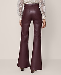 The Faux Leather Flare Pant carousel Product Image 4