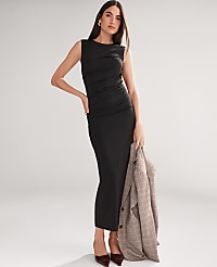 Knit Ruched Sheath Dress carousel Product Image 1