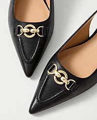Horsebit Leather Slingback Pump carousel Product Image 2