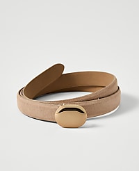 Suede Oval Buckle Belt carousel Product Image 1