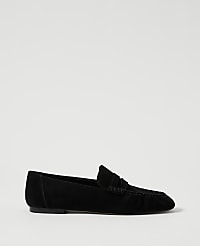 Gathered Suede Loafer carousel Product Image 1